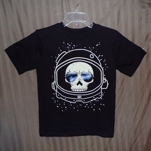 Glow in the Dark Skull Space Helmet T-Shirt